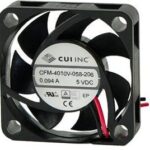 8004803705 CFM-4020V-050-165, DC Fans 5Vdc 0.38W 6.3CFM DC Axial 40x40x20mm Hirschmann