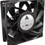 8005864555 QFR1248GHE-SP01, Fan Tubeaxial 48VDC Square - 120mm L x 120mm H Ball 210.4 CFM (5.89m³/min) 4 Wire Leads Hirschmann