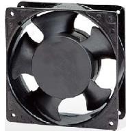 8006143647 FAA1-12038NBJW31-A, Fan Tubeaxial 115VAC Square - 119.5mm L x 119.5mm H Ball 103.4 CFM (2.90m³/min) 2 Wire Leads Hirschmann