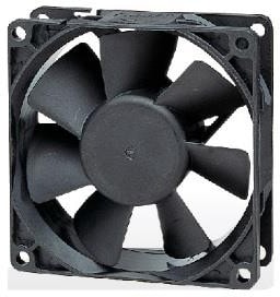 8005959557 FAD1-08025CBHW11-A, Fan Tubeaxial 12VDC Square - 80mm L x 80mm H Ball 37.2 CFM (1.04m³/min) 2 Wire Leads Hirschmann