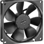 8004985140 3412NGME, DC Fans DC Tubeaxial Fan, 92x92x25mm, 12VDC, 42.4CFM, 1.6W, 28dBA, 2300RPM, Sleeve Hirschmann