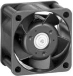 8005992473 412J, Fan Tubeaxial 12VDC Square - 40mm L x 40mm H Ball 11.2 CFM (0.314m³/min) 2 Wire Leads Hirschmann — изображение 2