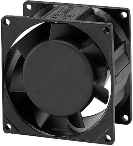 8004788962 SF11580A-1083HSL.GN, AC Fans Axial Fan, 80x80x38mm, 115VAC, 23/30CFM, 0.12/0.18"H2O, Sleeve, Wire Hirschmann