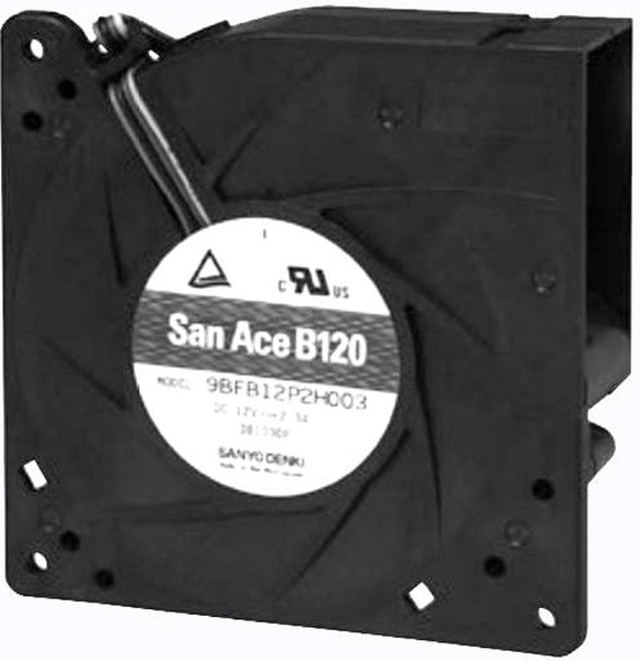 doc007041022 8008679389 9BFB24P2H003, Fan Blower 24VDC Square/Rounded - 120mm L x 120mm H Ball 56.5 CFM (1.58m³/min) 4 Wire Leads Hirschmann — изображение 1