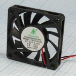 8009976929 Вентилятор 60x60x10, напряжение 24В, ток 0.12А, выводы 2L, подшипник скольжения, FSY61S24H Hirschmann