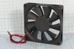 8009976657 Вентилятор 80x80x15, напряжение 12В, ток 0.25А, выводы 2L, подшипник скольжения, FSY81S12H Hirschmann — изображение 3