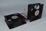 8009976886 Вентилятор 80x80x25, напярежние 12В, ток 0.30А, выводы 2L, подшипник качения, FSY80B12H Hirschmann — изображение 2