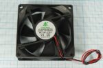 8009977017 Вентилятор 80x80x25, напряжение 24В, ток 0.16А, выводы 2L, подшипник скольжения, FSY80S24H Hirschmann — изображение 2