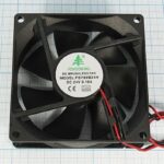 8009976982 Вентилятор 80x80x25, напряжение 24В, ток 0.16А, выводы 2L, подшипник качения, FSY80B24H Hirschmann