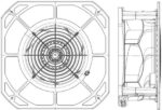8038430147 Вентилятор Ebmpapst K2E250-RA50-11 230V 210/285W 0.93/1.25A 3pin Hirschmann