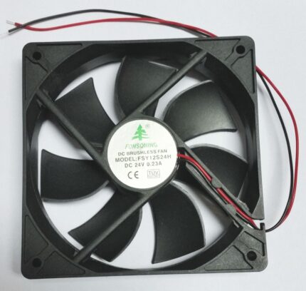 8009976969 Вентилятор 120x120x25, напряжение 24В, ток 0.23А, выводы 2L, подшипник скольжения, FSY12S24H Hirschmann