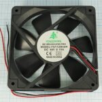 8009976863 Вентилятор 120x120x25, напряжение 48В, ток 0.15А, выводы 2L, подшипник качения, FSY12B48H Hirschmann