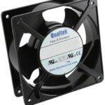 8006080022 FAA1-12038NBHW31-A, Fan Tubeaxial 115VAC Square - 119.5mm L x 119.5mm H Ball 97.0 CFM (2.72m³/min) 2 Wire Leads Hirschmann