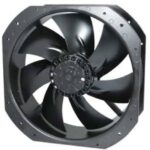 8005915132 OA280AP-22-1WB1868, Fan Tubeaxial 230VAC Square - 280mm L x 280mm H Ball 1300.0 CFM (36.40m³/min) 2 Wire Leads Hirschmann