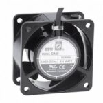8006182607 OA60AP-11-1WB, Fan Tubeaxial 115VAC Square - 60mm L x 60mm H Ball 11.0 CFM (0.308m³/min) 2 Wire Leads Hirschmann