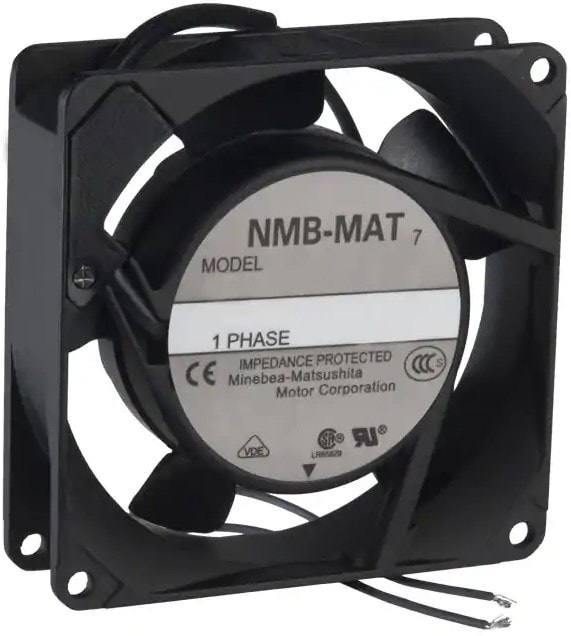 doc007781681 8005931018 3610PS-12W-B30-A00, Fan Tubeaxial 115VAC Square - 92mm L x 92mm H Ball 34.5 CFM (0.966m³/min) 2 Wire Leads Hirschmann — изображение 1