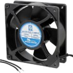 8006076797 OA109AP-11-1WB1855, Fan Tubeaxial 115VAC Square - 119.5mm L x 119.5mm H Ball 105.0 CFM (2.94m³/min) 2 Wire Leads Hirschmann