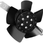 8005769811 4656TA, Fan Tubeaxial 230VAC Round - 113mm Dia Ball 81.2 CFM (2.27m³/min) 2 Wire Leads Hirschmann