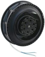 8005999852 RER160-28/56S, Fan Motorized Impellers 230VAC Round - 176mm Dia Ball 137.7 CFM (3.86m³/min) 2 Wire Leads Hirschmann