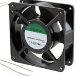 8006149813 SP100A-1123XBL.GN, Fan Tubeaxial 115VAC Square - 119mm L x 119mm H Ball 117.0 CFM (3.28m³/min) 2 Wire Leads Hirschmann