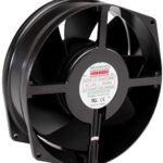8006066020 UF15KM23-BTHR-F, Fan Tubeaxial 230VAC Rectangular/Rounded - 172mm L x 150mm H Ball 230.0 CFM (6.44m³/min) 2 Terminals Hirschmann
