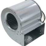 8005732320 D2E097-BE01-02, Fan Blower, Centrifugal 230VAC Rectangular/Rounded - 161mm L x 165mm H Ball 3 Wire Leads Hirschmann