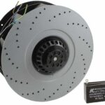 8005799753 UF250APA12-H1C2F, Fan Motorized Impellers 115VAC Round - 259mm Dia Ball 681.0 CFM (19.07m³/min) 4 Wire Leads Hirschmann