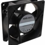 8006710064 4715FS-12T-B50-D00, Fan Tubeaxial 115VAC Square - 119mm L x 119mm H Ball 110.0 CFM (3.08m³/min) 2 Terminals Hirschmann
