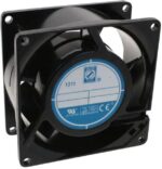 8005920413 OA80AP-11-1TB, Fan Tubeaxial 115VAC Square - 80mm L x 80mm H Ball 30.0 CFM (0.840m³/min) 2 Terminals Hirschmann