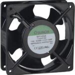 8006067996 SP103A-1123LST.GN, Fan Tubeaxial 115VAC Square - 120mm L x 120mm H Sleeve 70.0 CFM (1.96m³/min) 2 Terminals Hirschmann