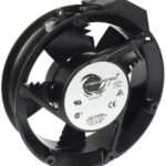 8006204074 19028312A, Fan Tubeaxial 230VAC Round - 171.5mm Dia Ball 235.0 CFM (6.58m³/min) 2 Terminals Hirschmann