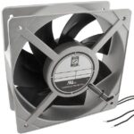 8005825532 OA205AN-11-1WB1856, Fan Tubeaxial 115VAC Square - 205mm L x 205mm H Ball 590.0 CFM (16.52m³/min) 2 Wire Leads Hirschmann
