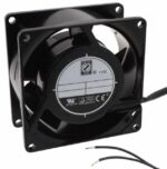 8006153827 OA80AP-22-2WB, Fan Tubeaxial 230VAC Square - 80mm L x 80mm H Ball 25.0 CFM (0.700m³/min) 2 Wire Leads Hirschmann