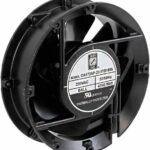 8006606639 OA172AP-22-1TB1855, Fan Tubeaxial 230VAC Round - 172mm Dia Ball 215.0 CFM (6.02m³/min) 2 Terminals Hirschmann