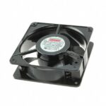 8005825514 UF12A12-BTHR-T1, Fan Tubeaxial 115VAC Square - 120mm L x 120mm H Ball 106.0 CFM (2.97m³/min) 2 Terminals Hirschmann