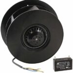 8005996991 UF220APA12-H2C2F, Fan Motorized Impellers 115VAC Round - 259mm Dia Ball 434.0 CFM (12.15m³/min) 4 Wire Leads Hirschmann