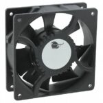8006066307 17000539A, Fan Tubeaxial 100 ~ 240VAC Square - 120mm L x 120mm H Ball 130.0 CFM (3.64m³/min) 2 Terminals Hirschmann
