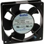 8005953097 FAA1-12025NBMW31, Fan Tubeaxial 115VAC Square - 120mm L x 120mm H Ball 71.0 CFM (1.99m³/min) 2 Wire Leads Hirschmann