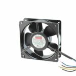 8006019126 UF12A12/23-BWHNSR-L24, Fan Tubeaxial 115/230VAC Square - 120mm L x 120mm H Ball 106.0 CFM (2.97m³/min) 4 Wire Leads Hirschmann