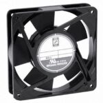 8005808052 OA125AP-22-1TB, Fan Tubeaxial 230VAC Square - 120mm L x 120mm H Ball 75.0 CFM (2.10m³/min) 2 Terminals Hirschmann