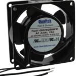 8005955507 FAA1-08025NBMW31, Fan Tubeaxial 115VAC Square - 80mm L x 80mm H Ball 19.0 CFM (0.532m³/min) 2 Wire Leads Hirschmann