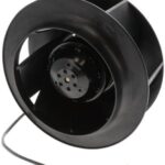 8005818674 R2E225-BD40-21, Fan Motorized Impellers 115VAC Round - 225mm Dia Ball 4 Wire Leads with Splice Terminals Hirschmann