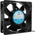 8006165103 OA109EC-UR-1WBXC, Fan Tubeaxial 110/220VAC Square - 120mm L x 120mm H Ball 133.8 CFM (3.79m³/min) 2 Wire Leads Hirschmann