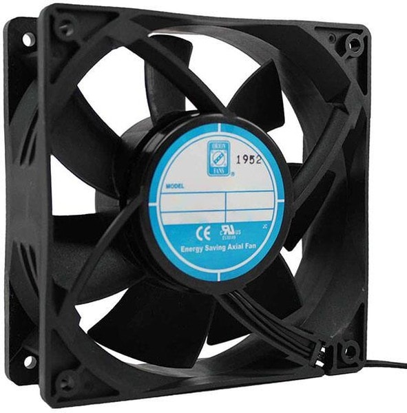 doc007783334 8006165103 OA109EC-UR-1WBXC, Fan Tubeaxial 110/220VAC Square - 120mm L x 120mm H Ball 133.8 CFM (3.79m³/min) 2 Wire Leads Hirschmann — изображение 1