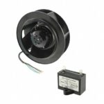8006182133 UF190APA12-H1C2A, Fan Motorized Impellers 115VAC Round - 190mm Dia Ball 370.0 CFM (10.36m³/min) 4 Wire Leads Hirschmann