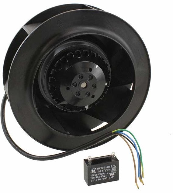 doc007783450 8005825459 UF225(69)APA12-H1C2A, Fan Motorized Impellers 115VAC Round - 225mm Dia Ball 550.0 CFM (15.40m³/min) 4 Wire Leads Hirschmann — изображение 1
