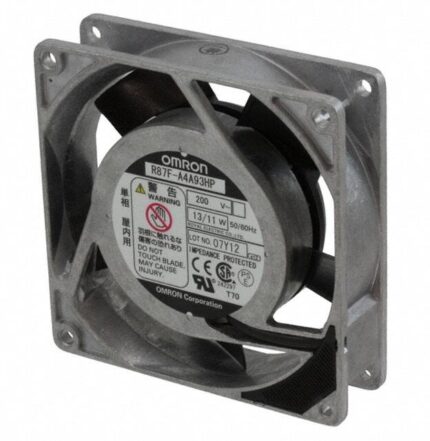 8005920143 R87F-A4A93HP, Fan Tubeaxial 200VAC Square - 92mm L x 92mm H Ball 35.7 CFM (1.00m³/min) 2 Terminals Hirschmann