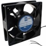 8005823272 OA119AP-11-3TB, Fan Tubeaxial 115VAC Square - 127mm L x 127mm H Ball 74.0 CFM (2.07m³/min) 2 Terminals Hirschmann