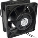 8006166494 19020169A, Fan Tubeaxial 115VAC Square - 176mm L x 176mm H Ball 330.0 CFM (9.24m³/min) 2 Wire Leads Hirschmann