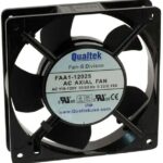 8005946633 FAA1-12025QBMW31, Fan Tubeaxial 230VAC Square - 120mm L x 120mm H Ball 71.0 CFM (1.99m³/min) 2 Wire Leads Hirschmann